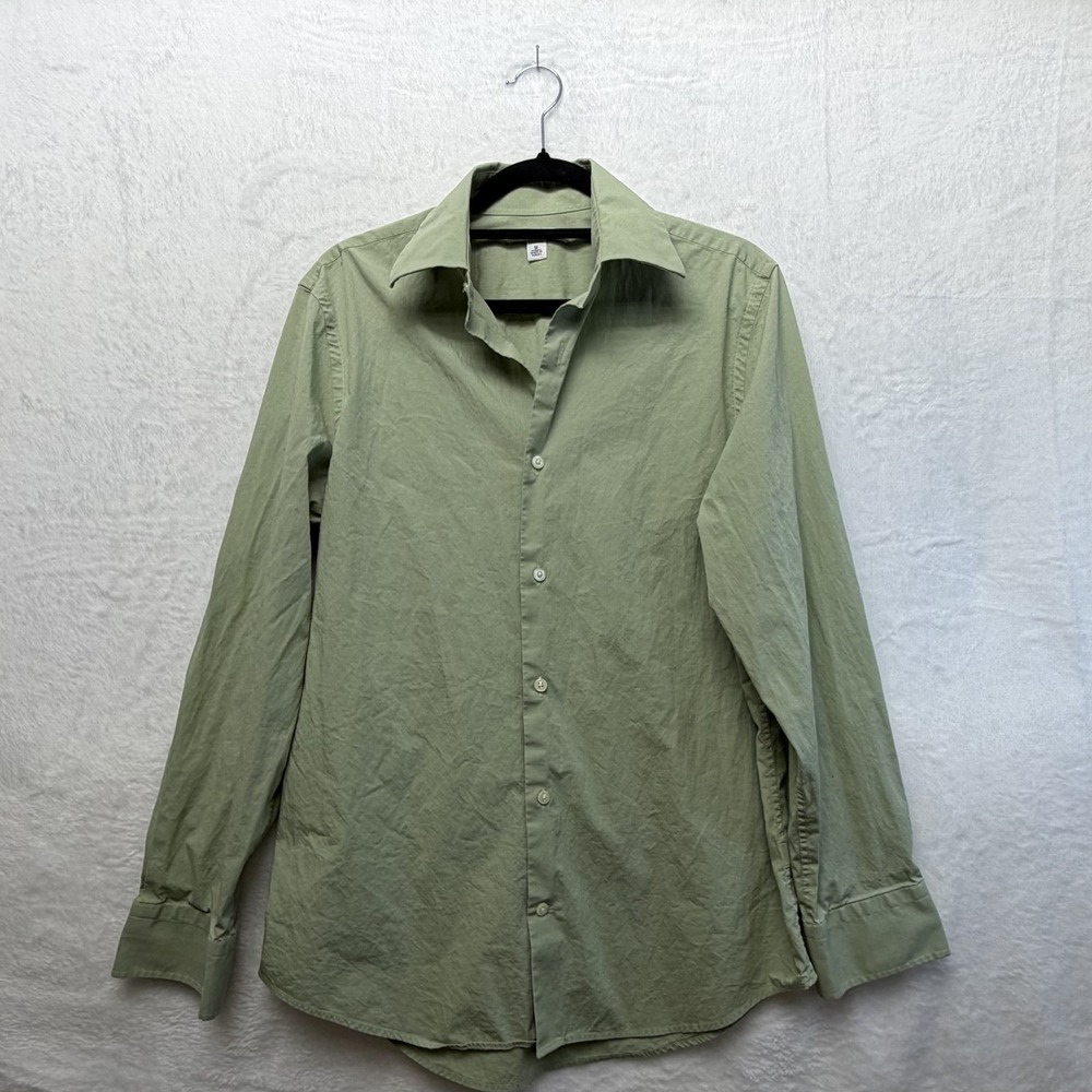 Banana Republic Shirt Mens Green Stretch Size Medium